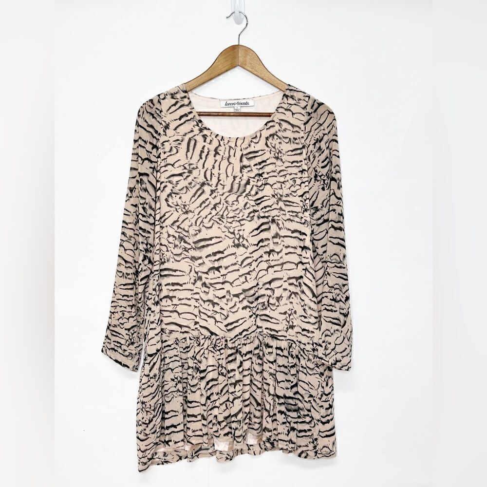 Lovers + Friends Heart Drop Waist Dress Size Large